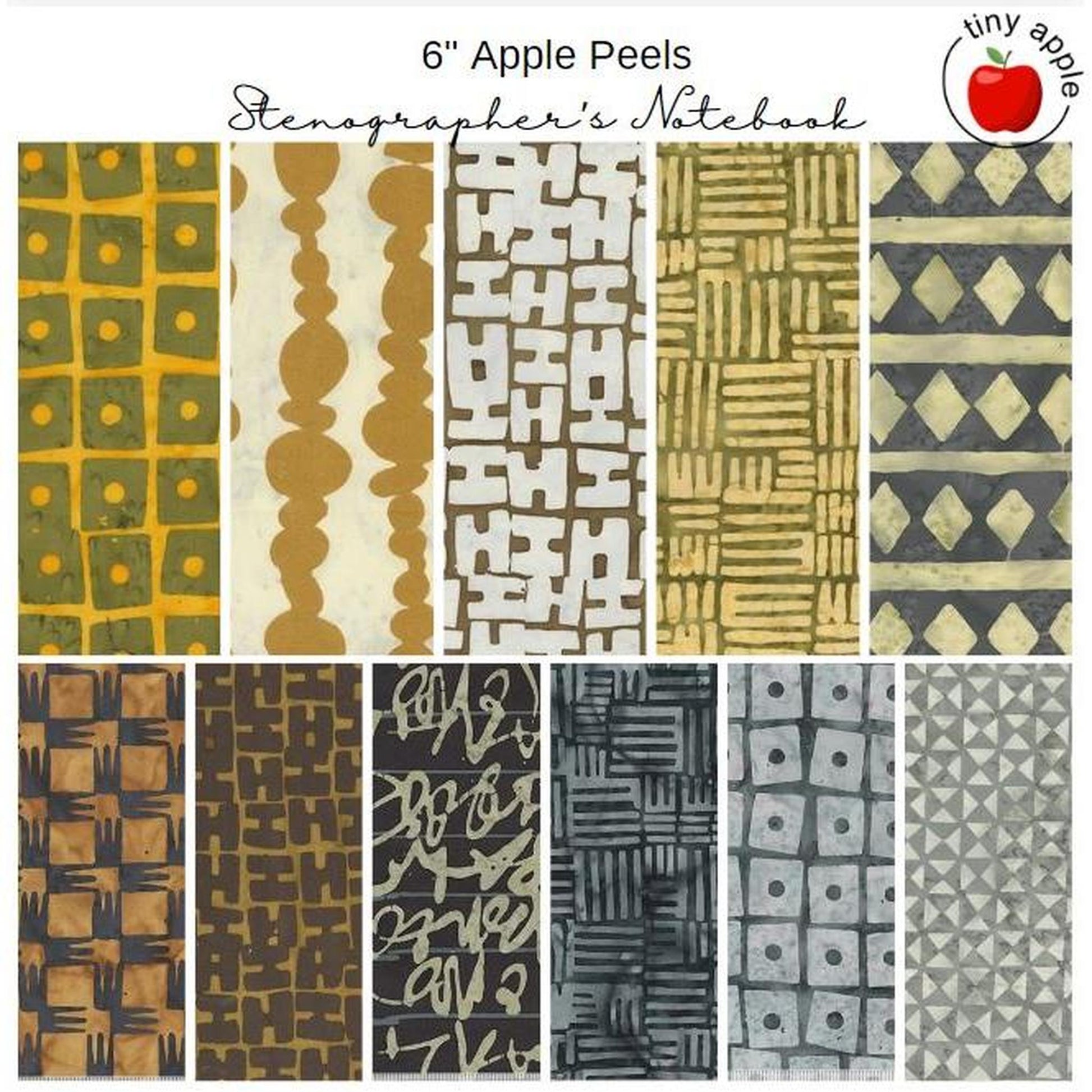 6" Apple Peels (11) - Stenographer's Notebook