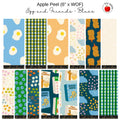 6" Apple Peels (13) - Egg and Friends - Blue