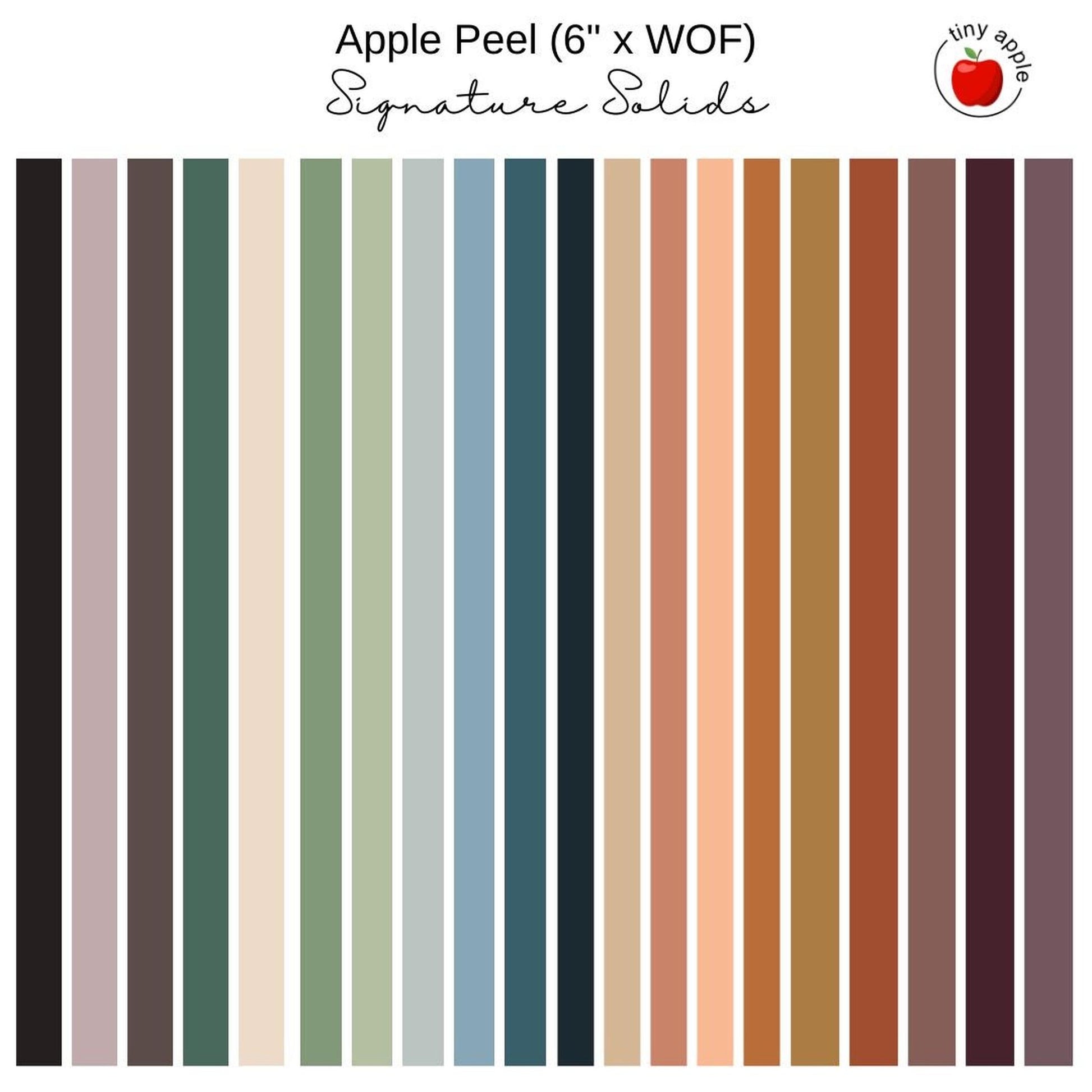 6" Apple Peels (20) - AG Signature Solids