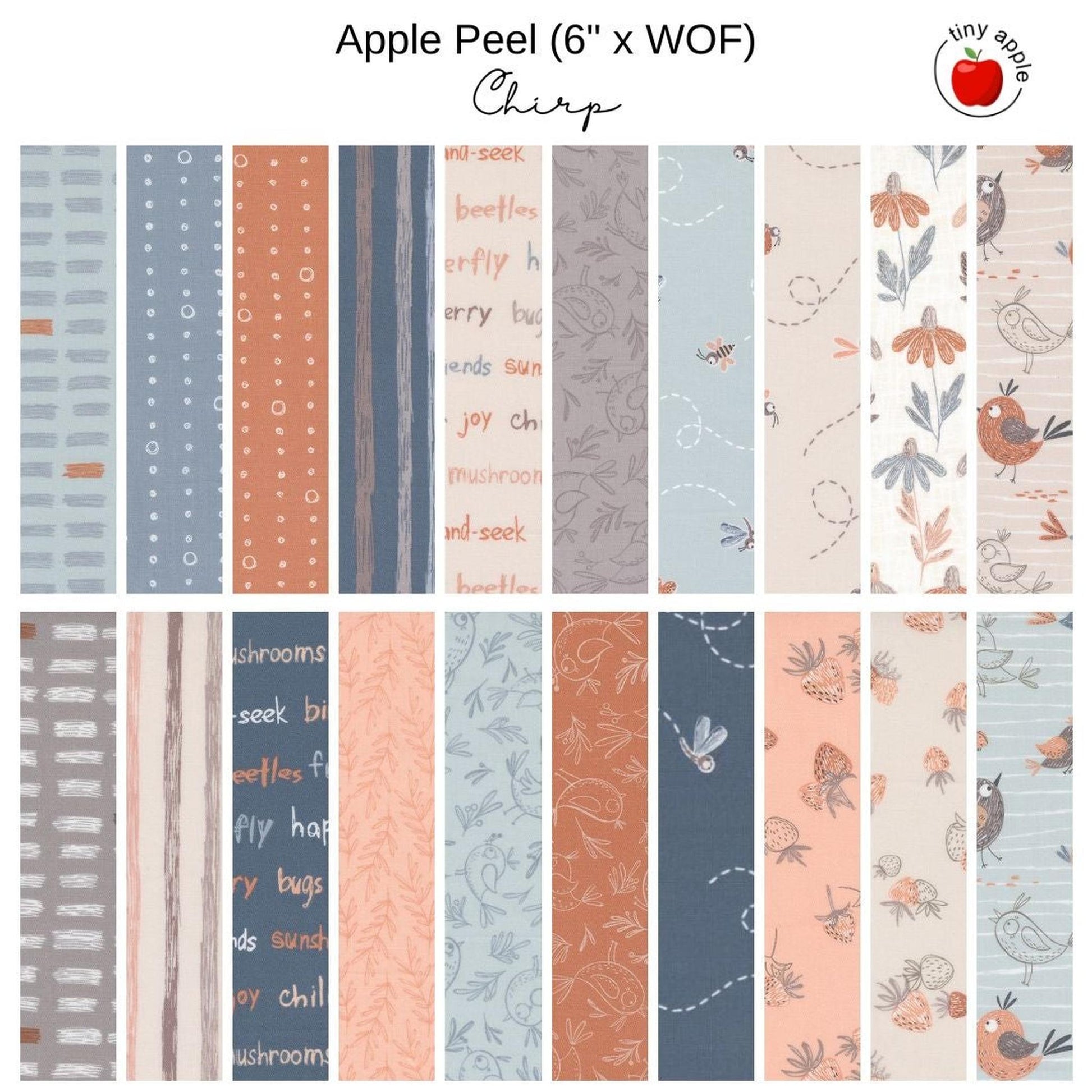 6" Apple Peels (20) - Chirp
