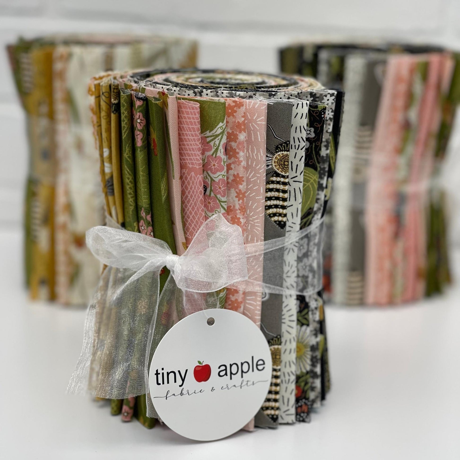 6" Apple Peels (28) - Bee Garden by Gingiber