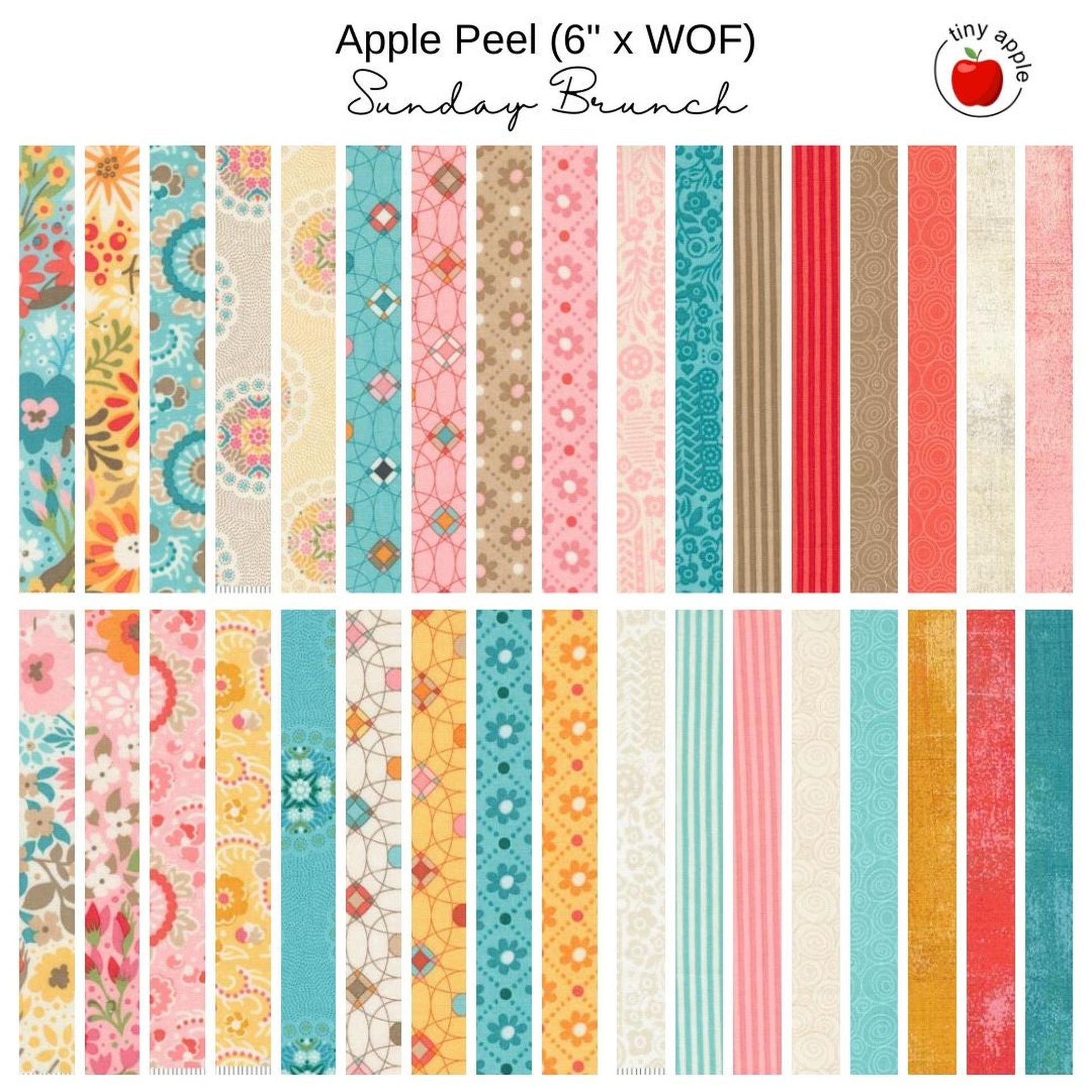 6" Apple Peels (34) - Sunday Brunch