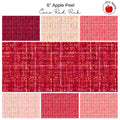 6" Apple Peels (8) - Coco Red Pink