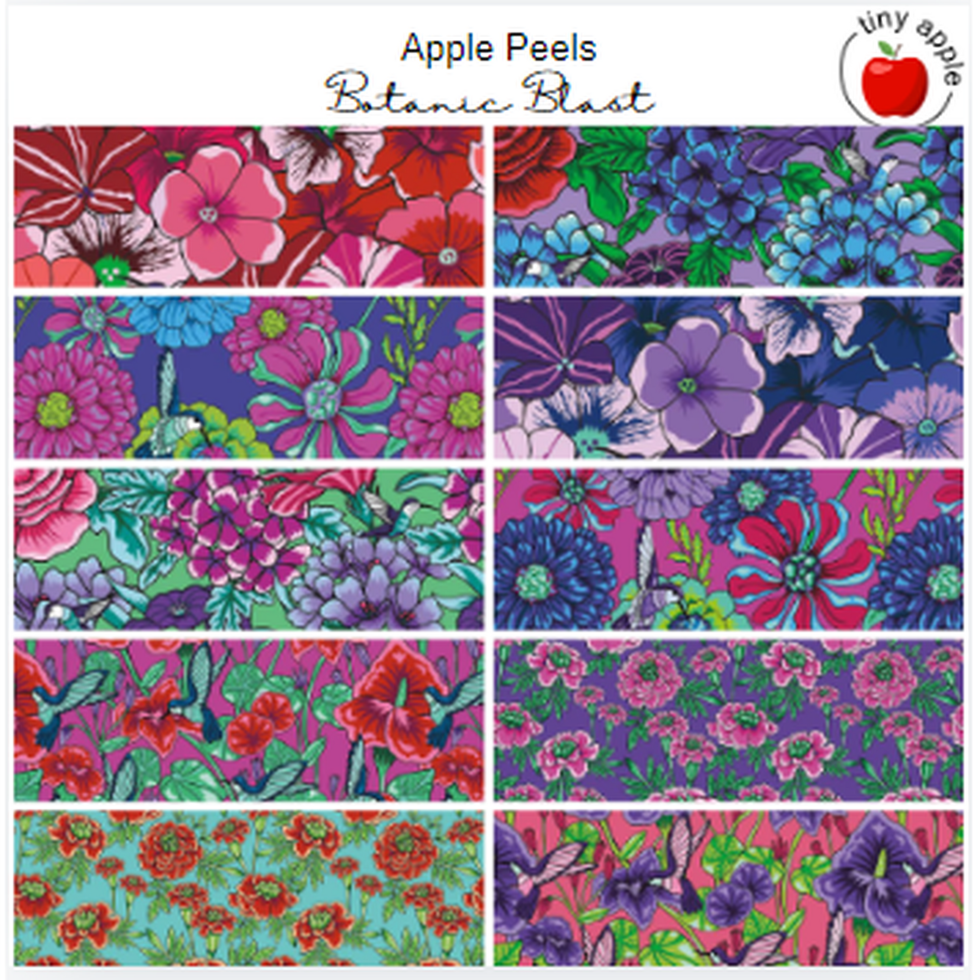 6" Apple Peels - Botanic Blast (10 pieces)