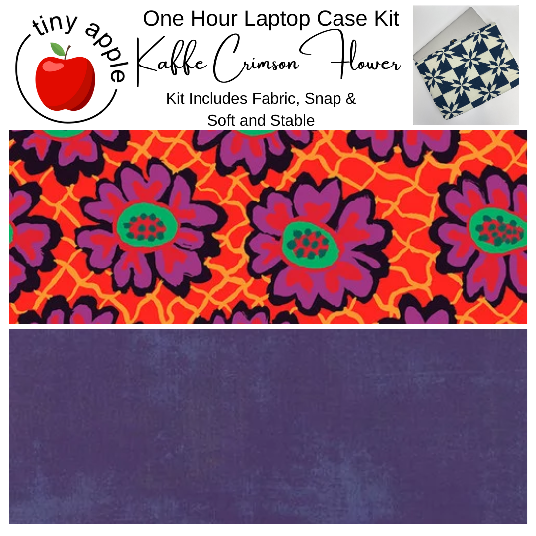 Kit:  One Hour Laptop Case - Kaffe Crimson