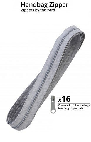 By Annie 4YD Zippers by the Yard - Pewter