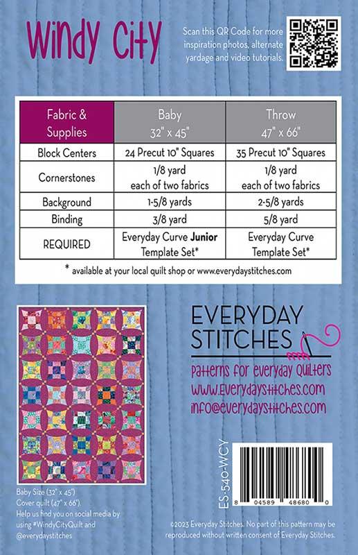 Windy City Quilt Pattern by Everyday Stitches