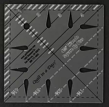 4 1/2 Triangle Square Up PLUS Ruler