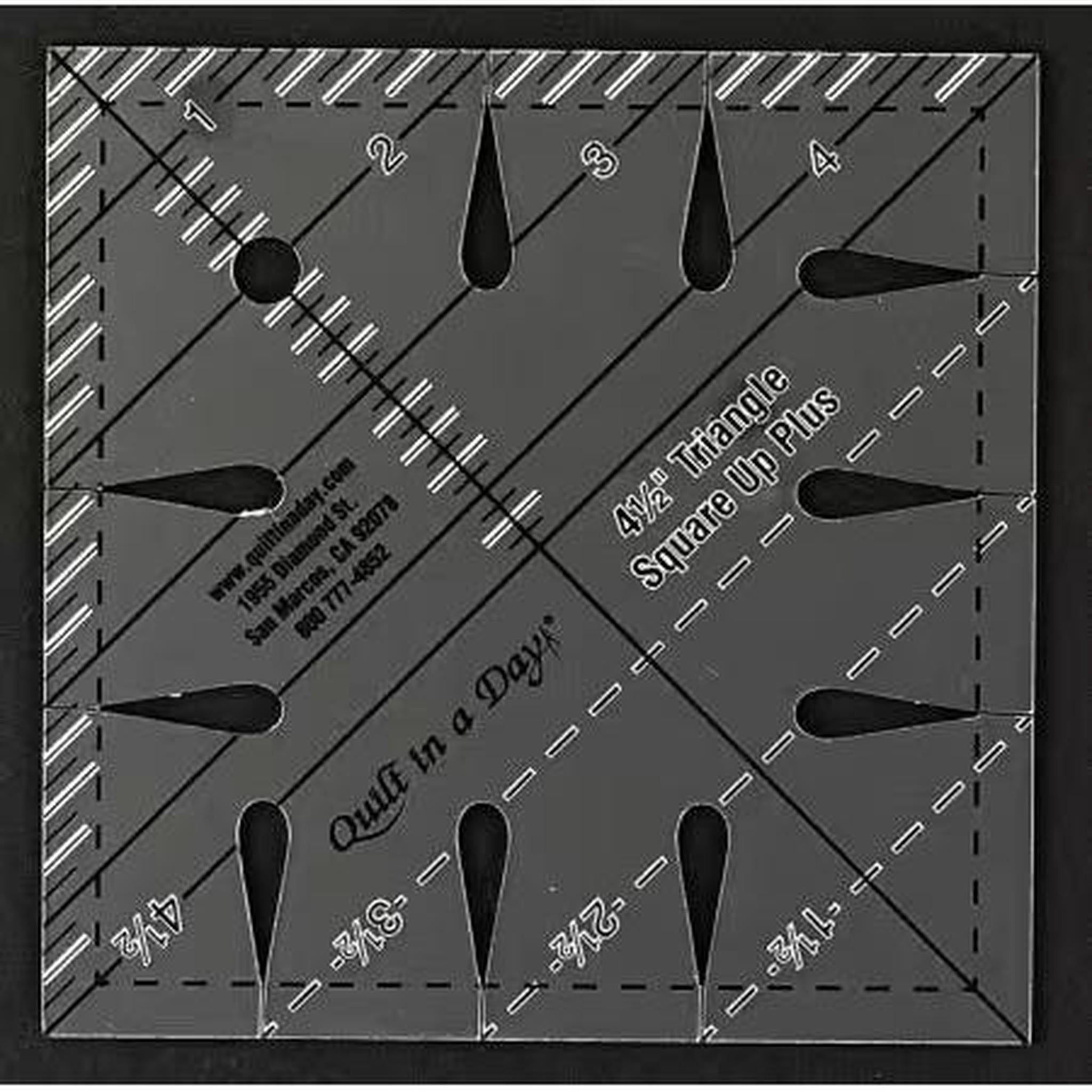 4 1/2 Triangle Square Up PLUS Ruler