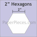 Paper Pieces: Hexagon 2 inch - Small Pack (25 pieces)