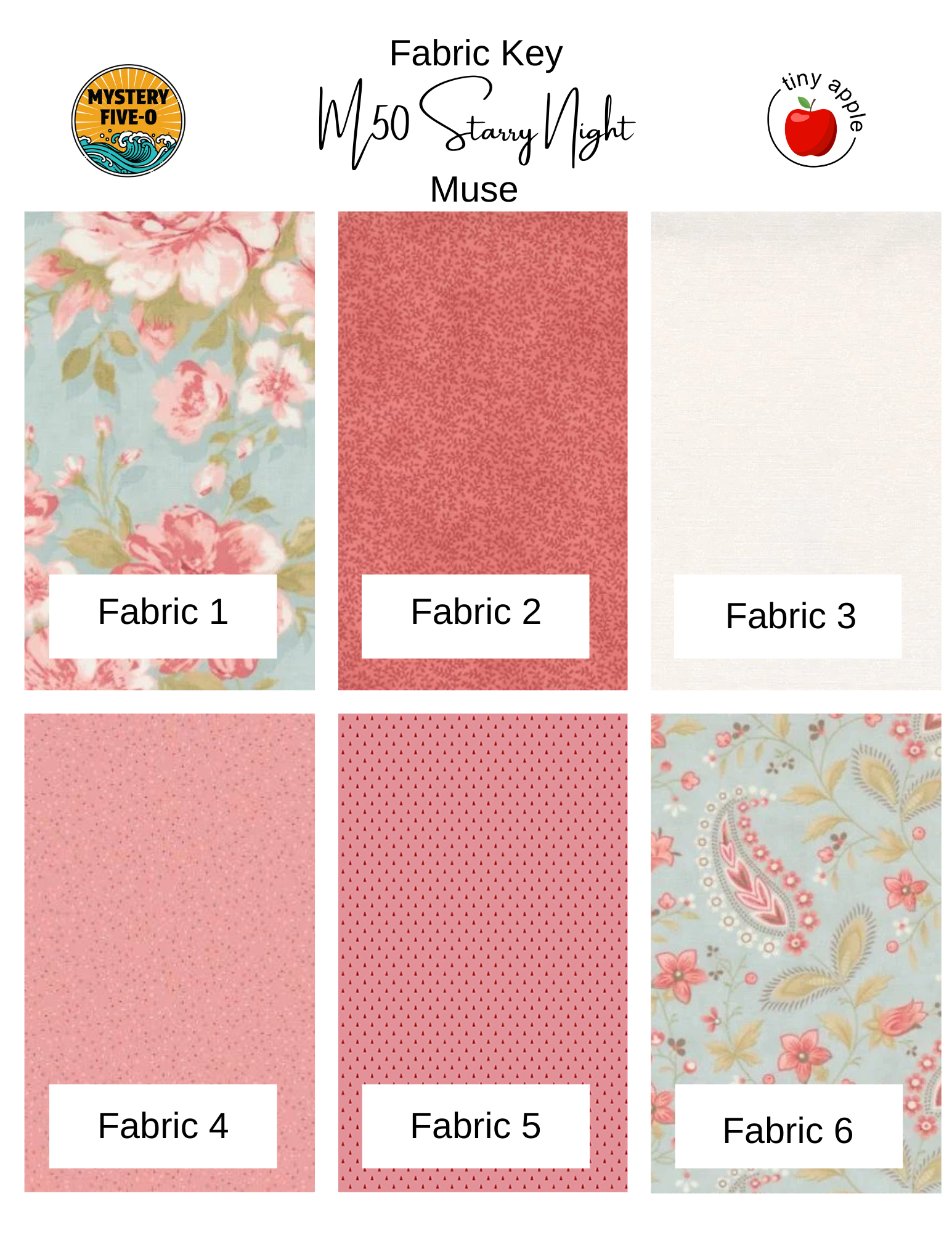 Fat Quarter Bundle (6) M50 | Muse