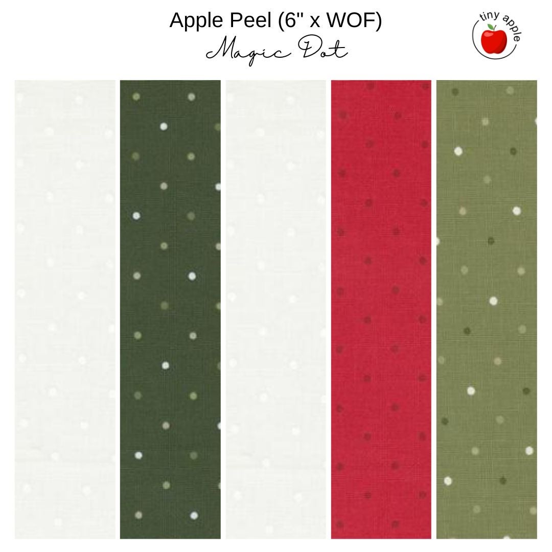 6" Apple Peels (5) - Magic Dot