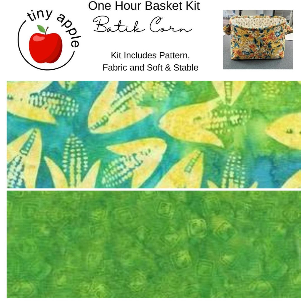 Kit:  One Hour Basket - Batik Corn - Includes Soft and Stable -