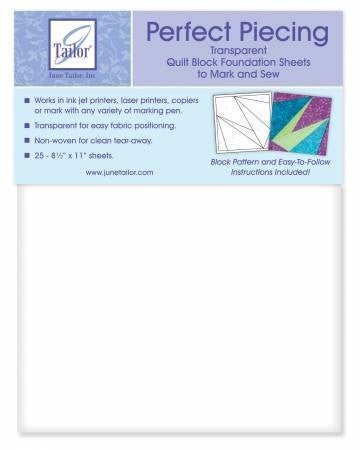 Perfect Piecing Foundation Sheets (25 sheets)
