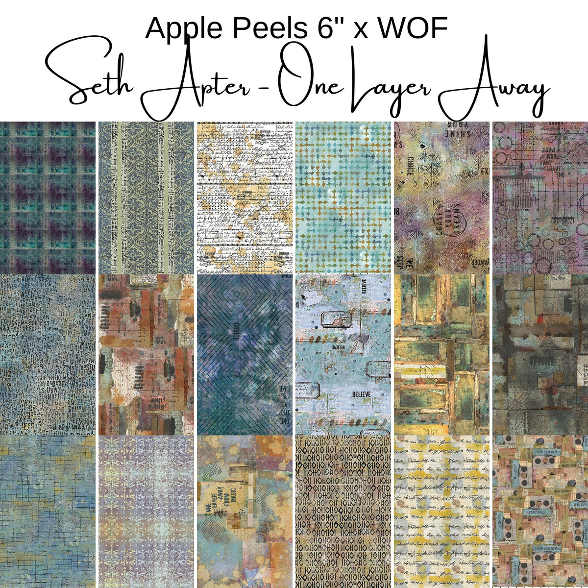 6" Apple Peels (18) - Seth Apter - One Layer Away