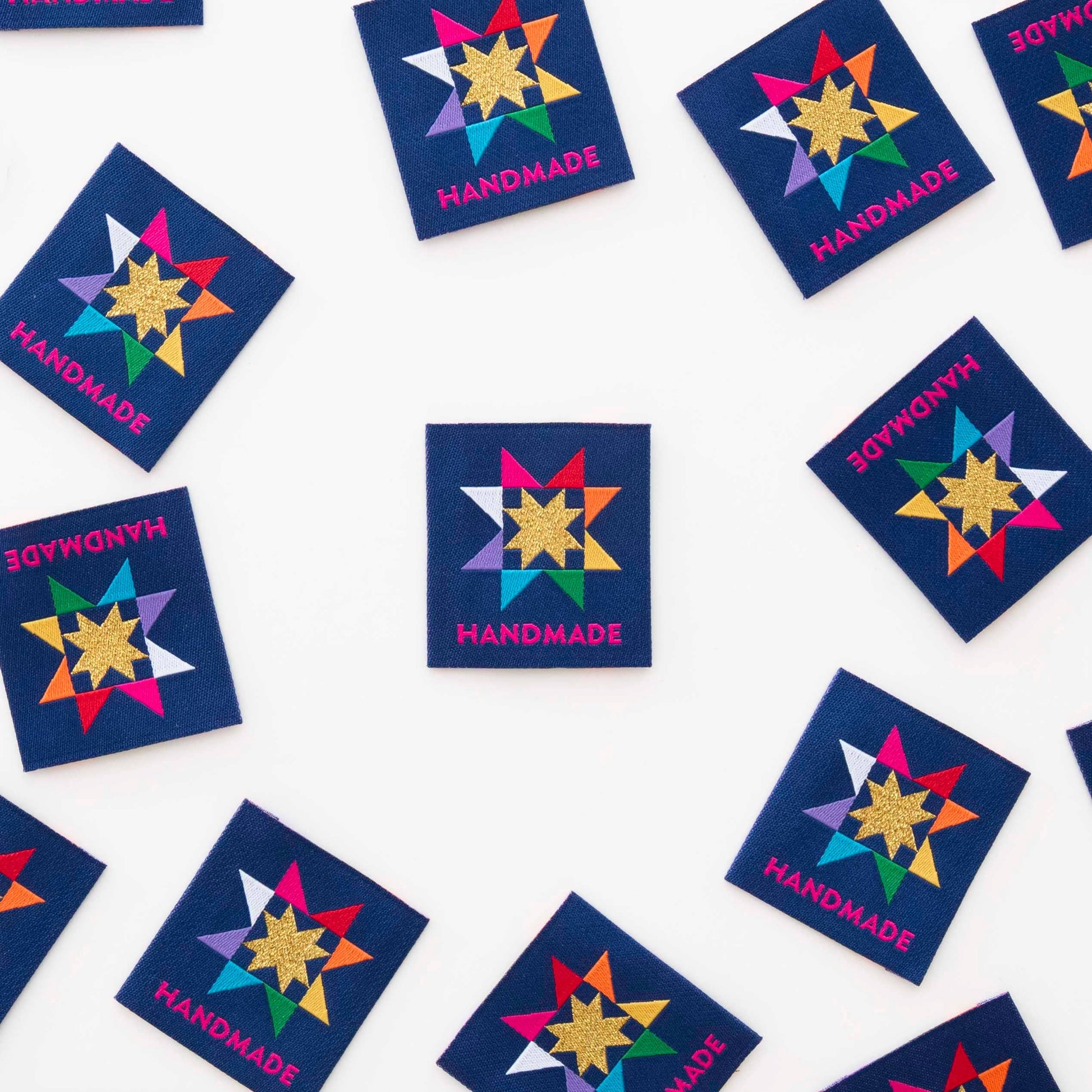 Quilt Label - Sarah Hearts | Handmade Quilt Star, Large