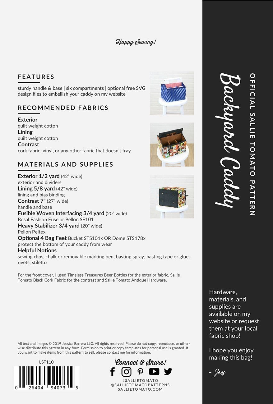 Pattern: Backyard Caddy