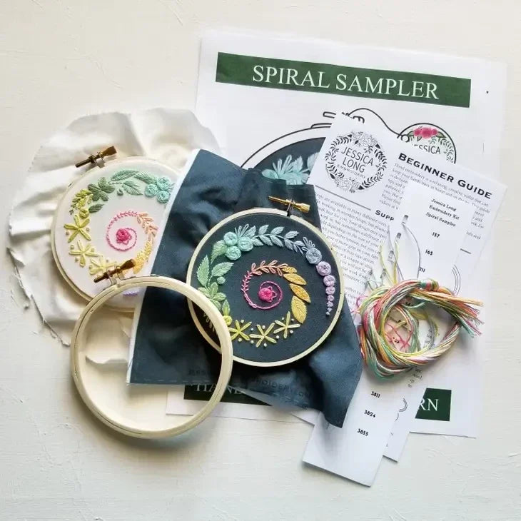 Spiral Sampler Embroidery Kit