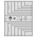 Creative Grids Half Rectangle Trim Tool Quilt Ruler
