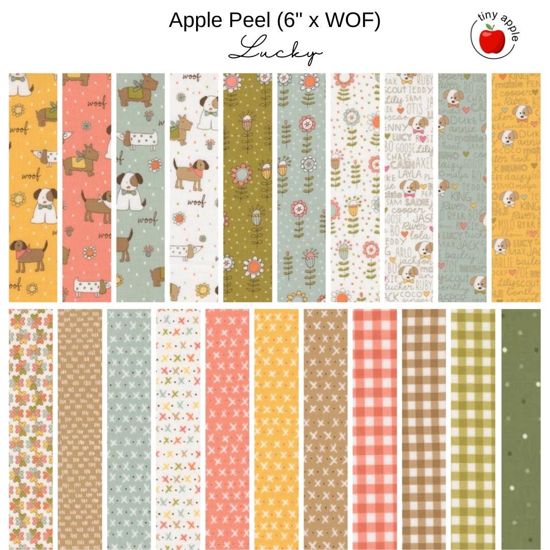 6" Apple Peels (21) - Lucky