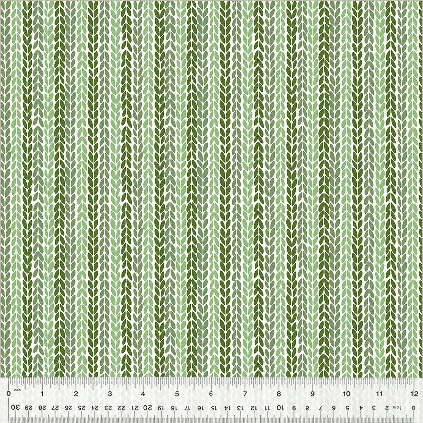 Clover and Dot Leaf Stripe - Green