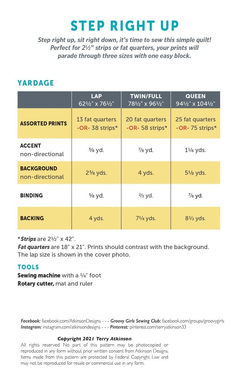Pattern: Step Right Up