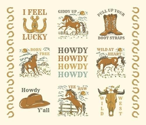 Moda Ponderosa Western Panel 36" x 44"