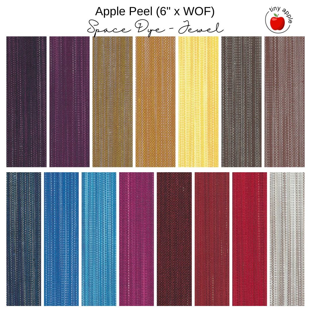 6" Apple Peels - Space Dye - Jewel (15 pieces)