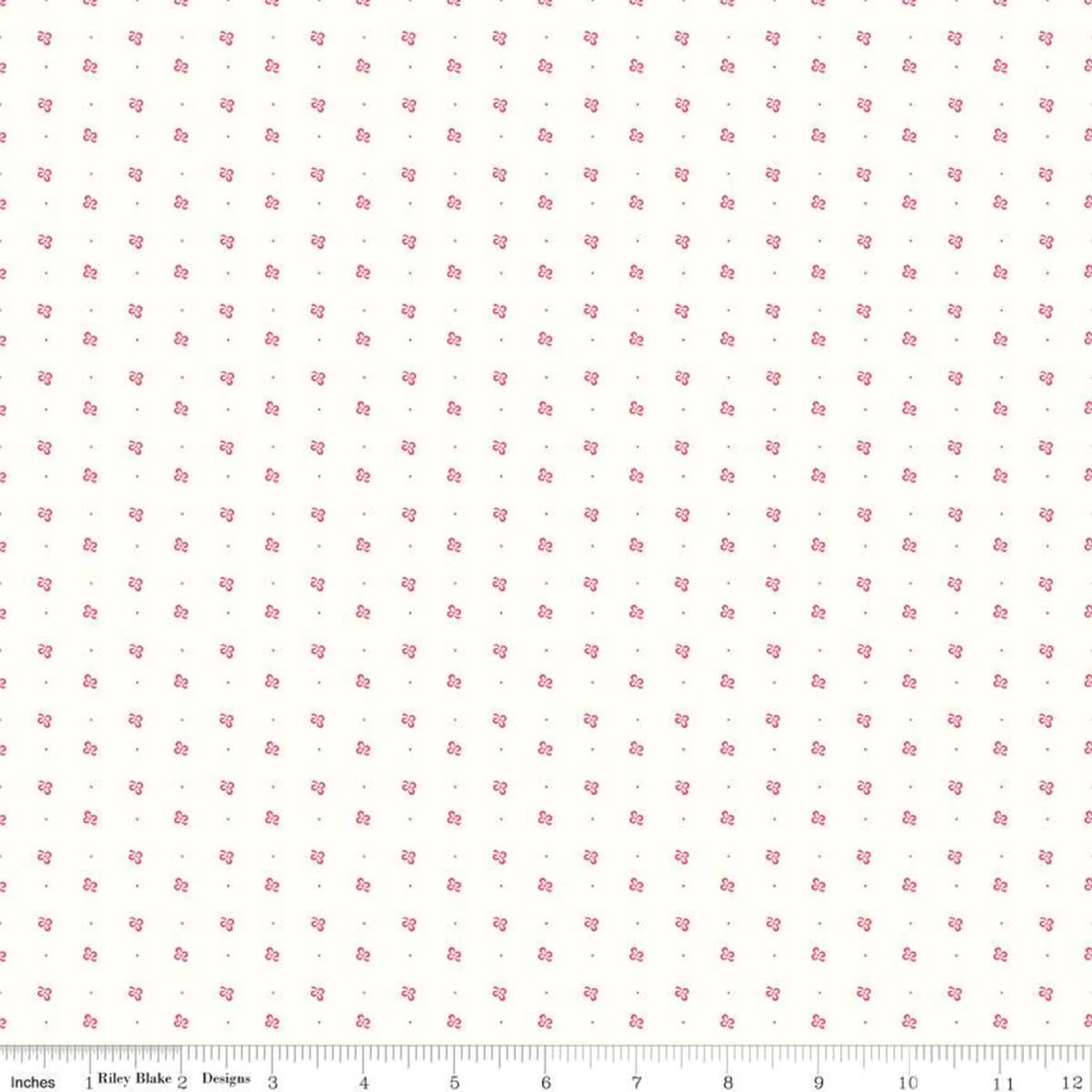 Riley Blake Bee Backgrounds Clover - Tea Rose