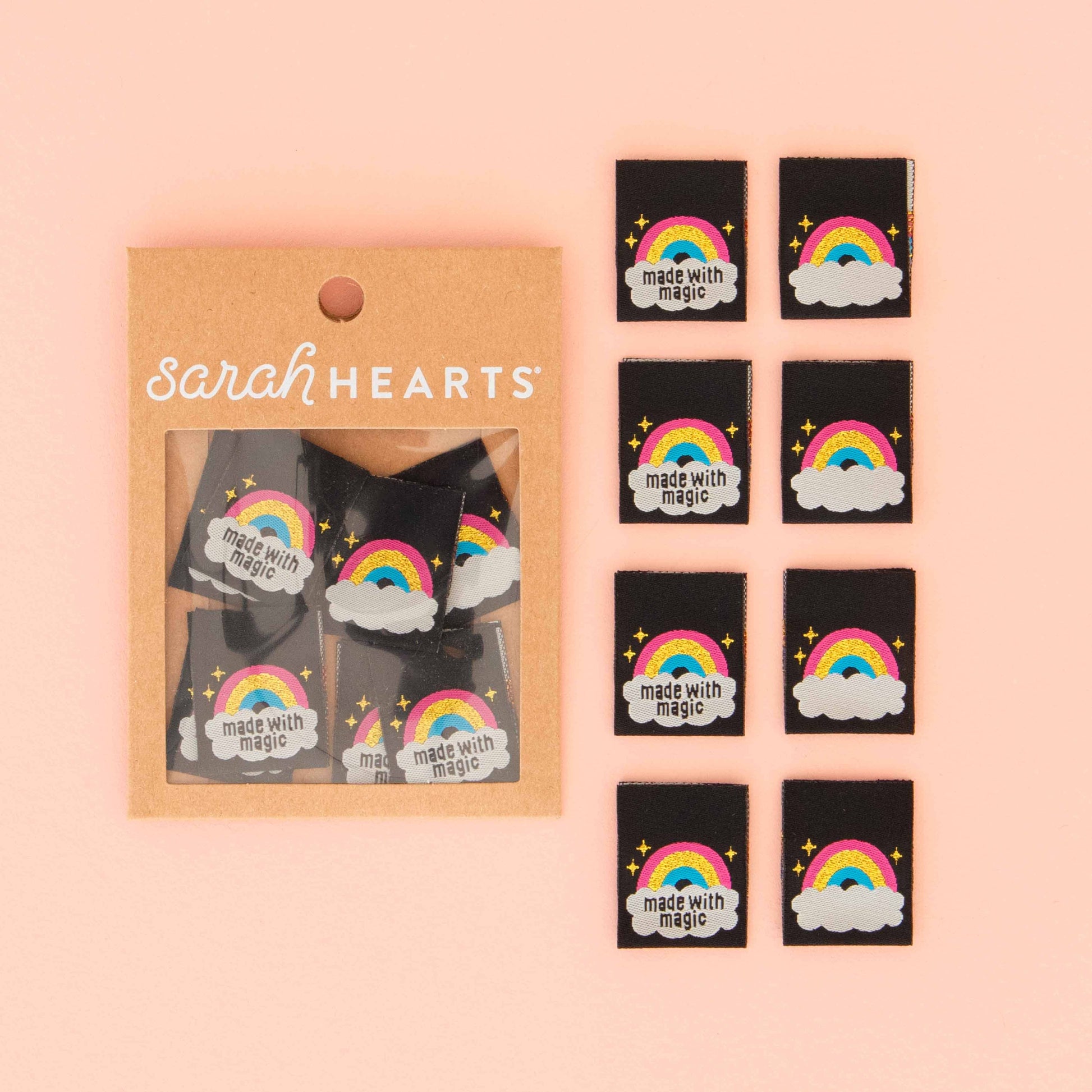Quilt Label - Sarah Hearts | Made With Magic