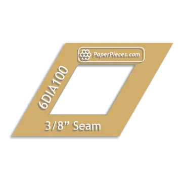 Paper Pieces: Diamond 1 1/2" - Windowed Cutting Template