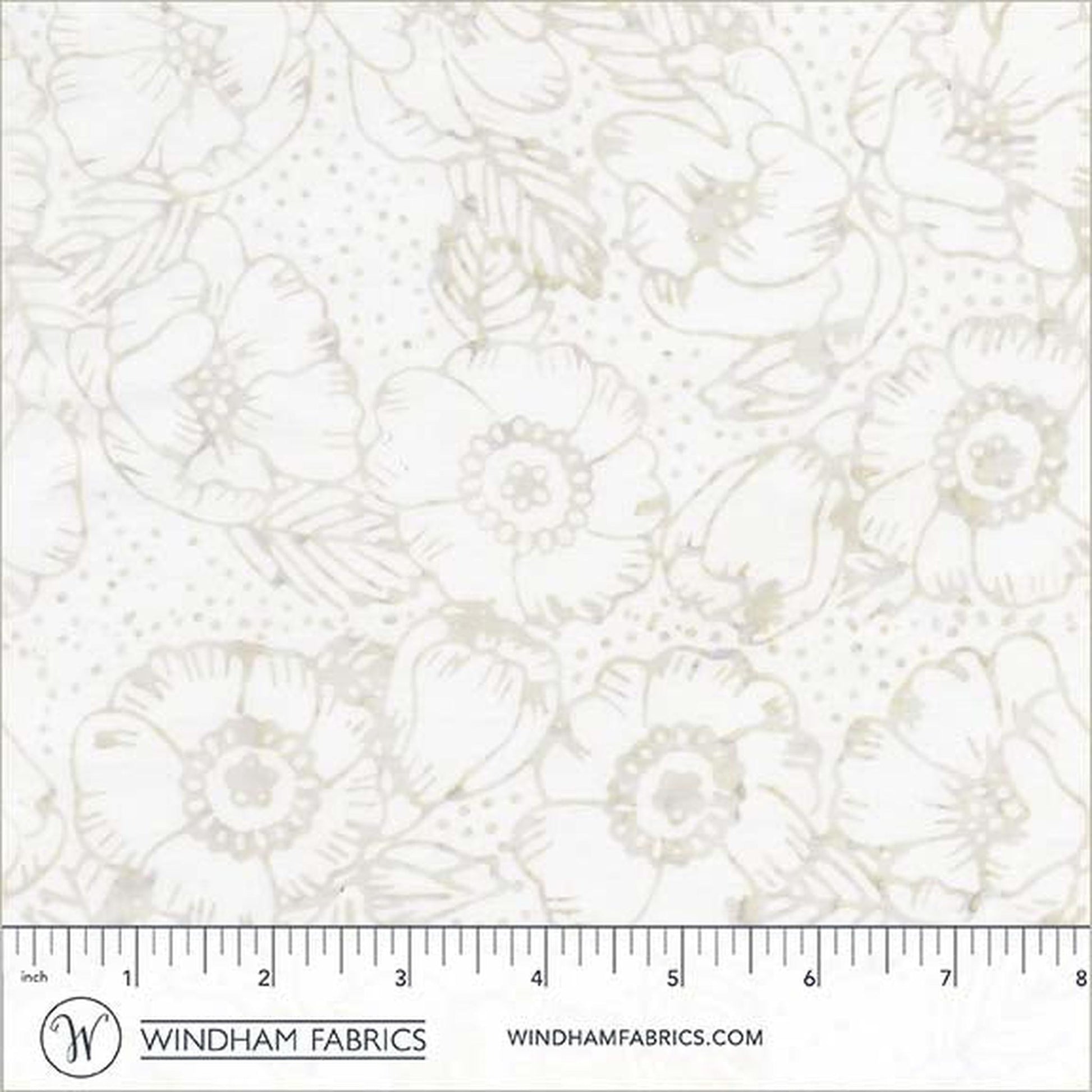 Anthology Fabrics Encore - Gardenias - Whisper