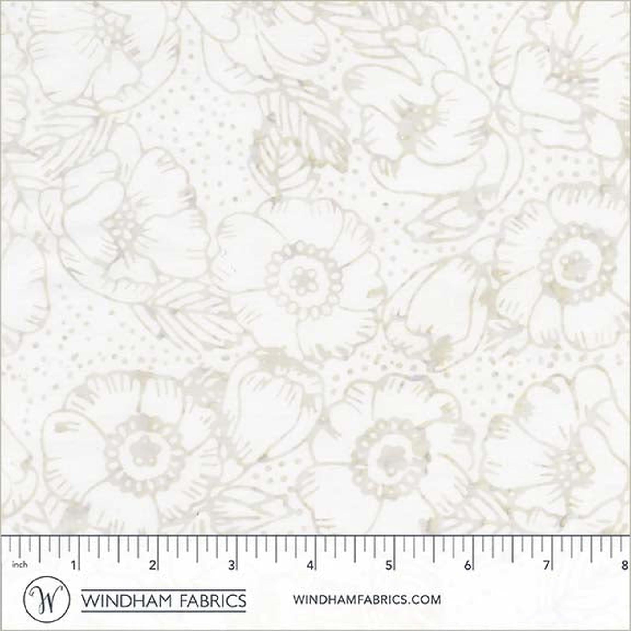 Anthology Fabrics Encore - Gardenias - Whisper
