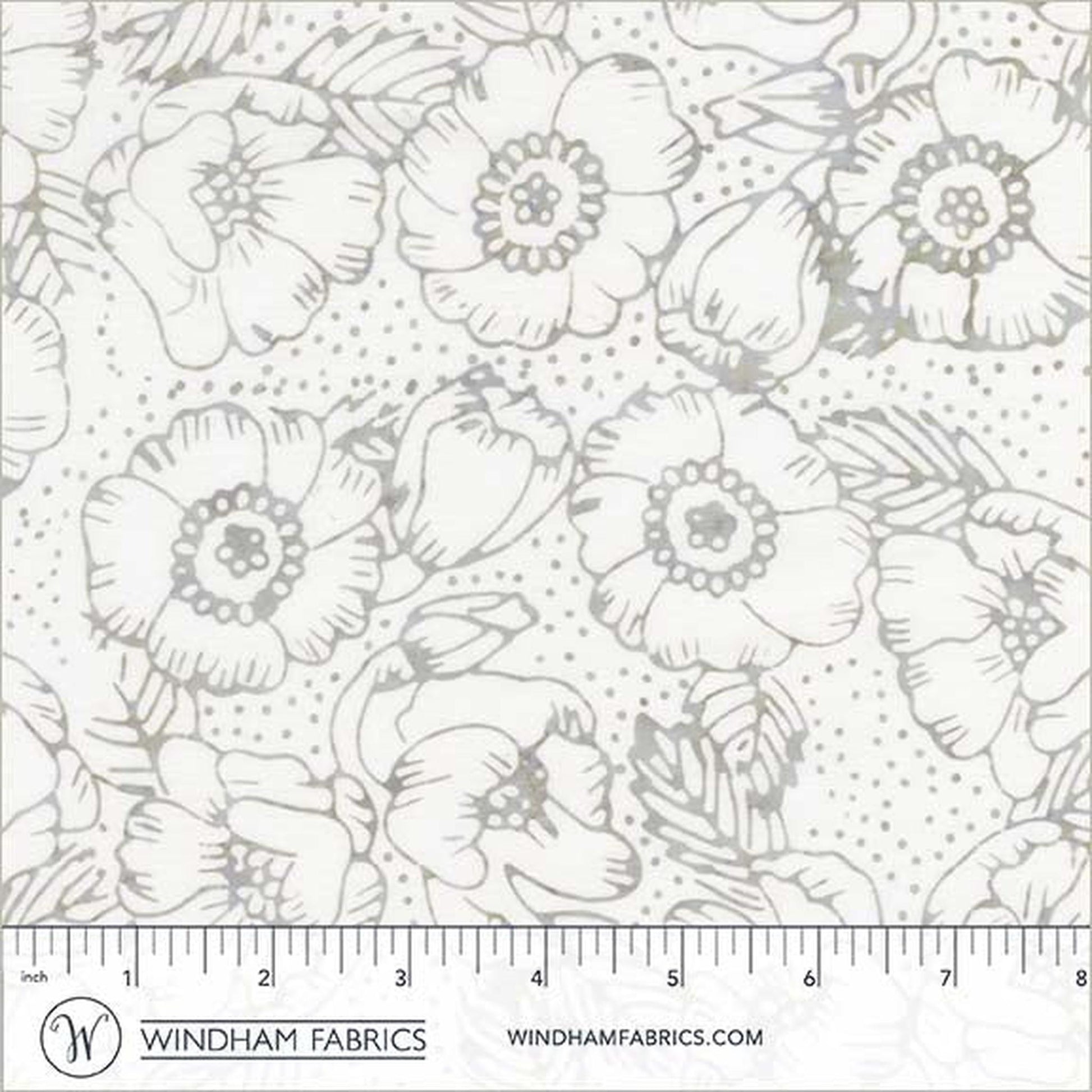 Anthology Fabrics Encore - Gardenias - Silence