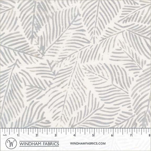 Anthology Fabrics Encore - Palm Leaves - Silence