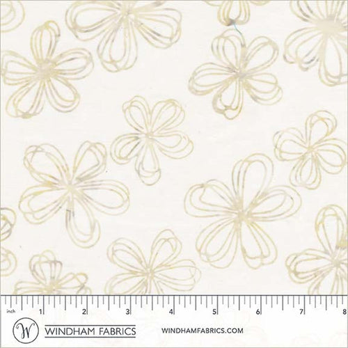 Anthology Fabrics Encore - Flower Sketch - Whisper