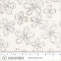 Anthology Fabrics Encore - Flower Sketch - Silence