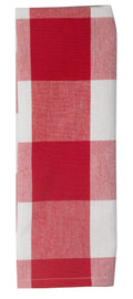 Dunroven House Bright Red Check Farmhouse Tea Towel