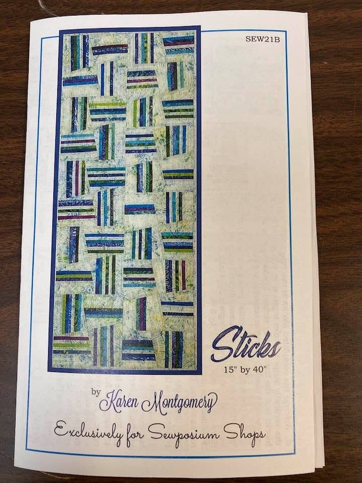 Pattern:  Sticks Table Runner (Sewposium Exclusive)  15" x 40"