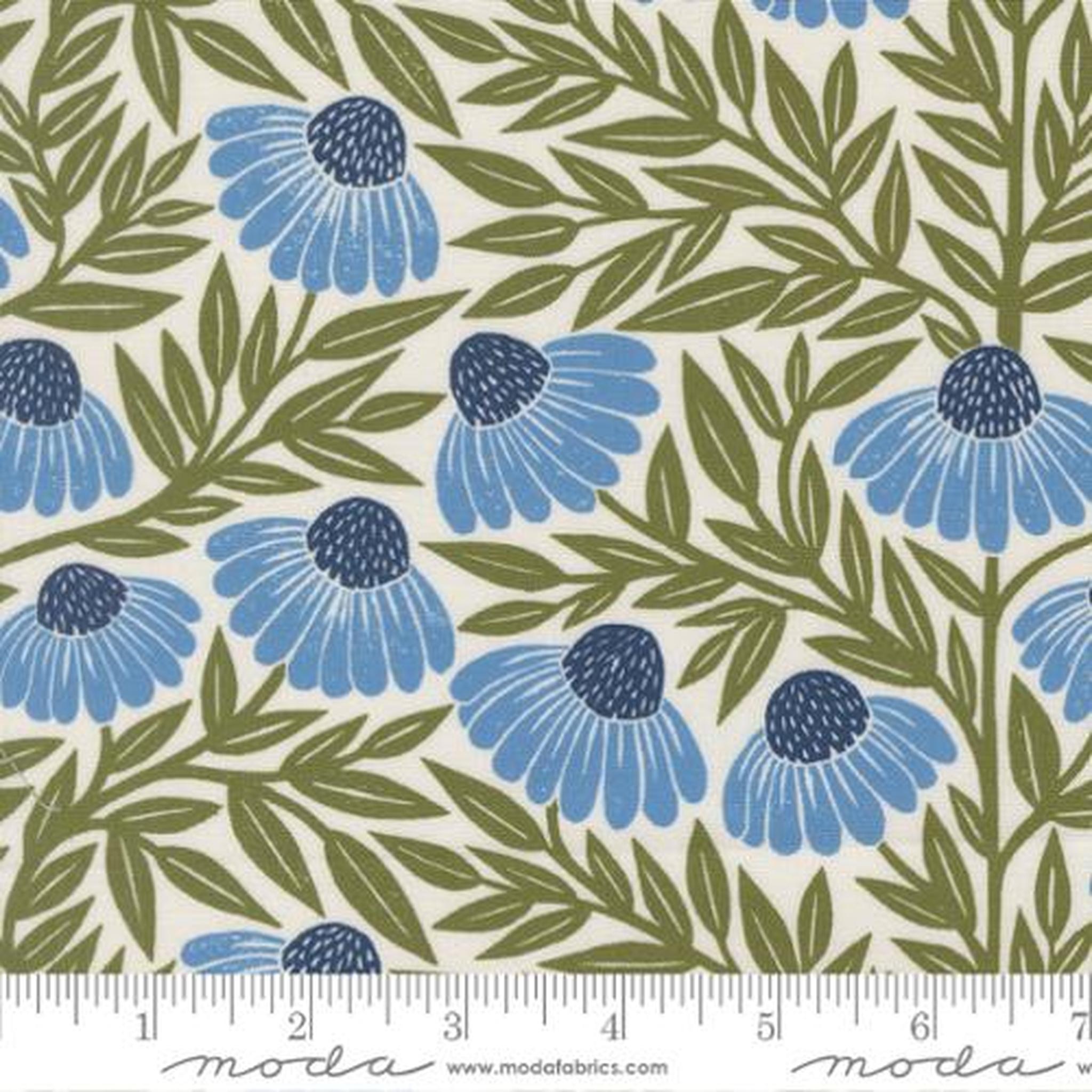 Garden Series Echinacea Large Floral - Cream Sky