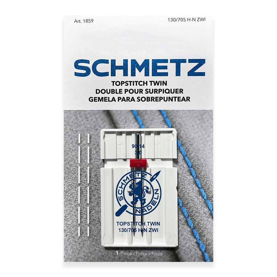 Schmetz Topstitch Twin Needle  3.0/90 (twin needle)