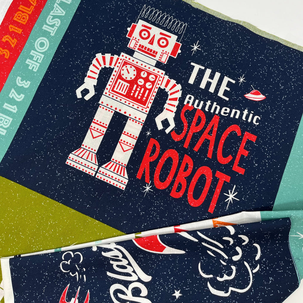 321 Blast Off - Space Square Panel Multi (36" x 44")