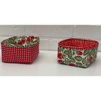 Kit: Petit Four Baskets Strawberries & Gingham