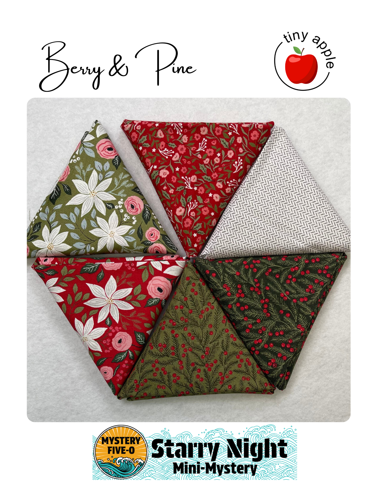 Fat Quarter Bundle (6) M50 | Berry and Pine 2