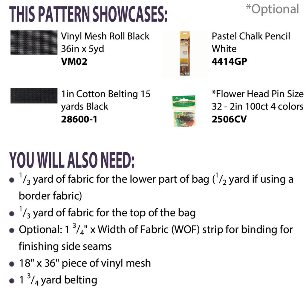 Pattern: Vinyl Mesh Market Bag