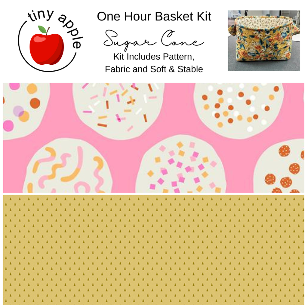 Kit:  One Hour Basket - Sugar Cone - Includes Soft and Stable