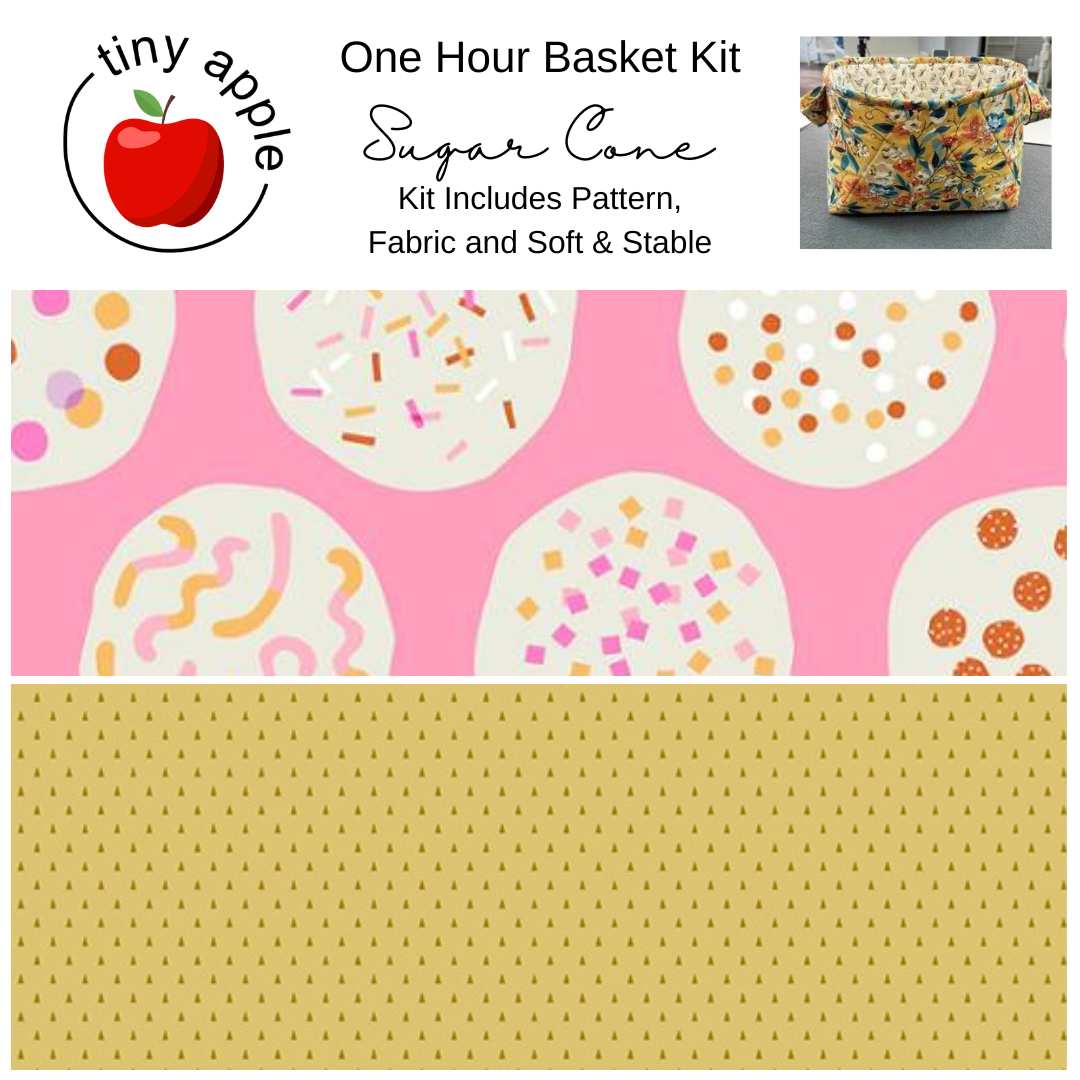 Kit:  One Hour Basket - Sugar Cone - Includes Soft and Stable
