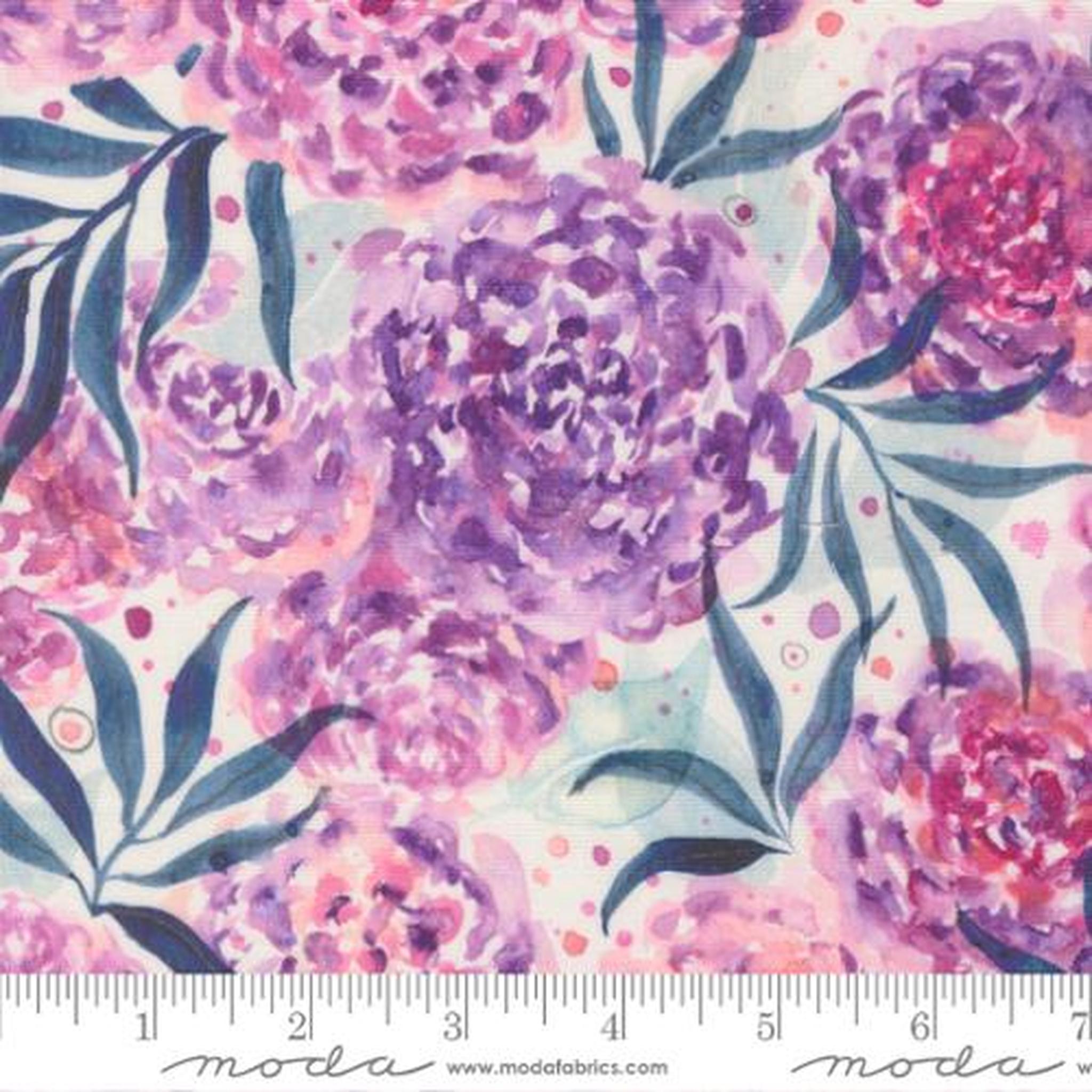 Soulstice Dhalia Mama Large Floral Watercolor - Lavender