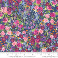 Soulstice Garden Glitter Small Floral Watercolor - Navy