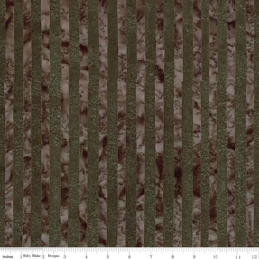 Expressions Batik Elementals by Riley Blake - Get in Line: Dark Vintage Green